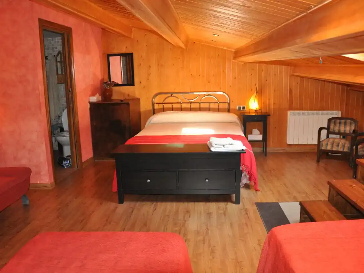 Bedroom of Flat for sale in El Frago  with Air Conditioner, Parquet flooring and Furnished