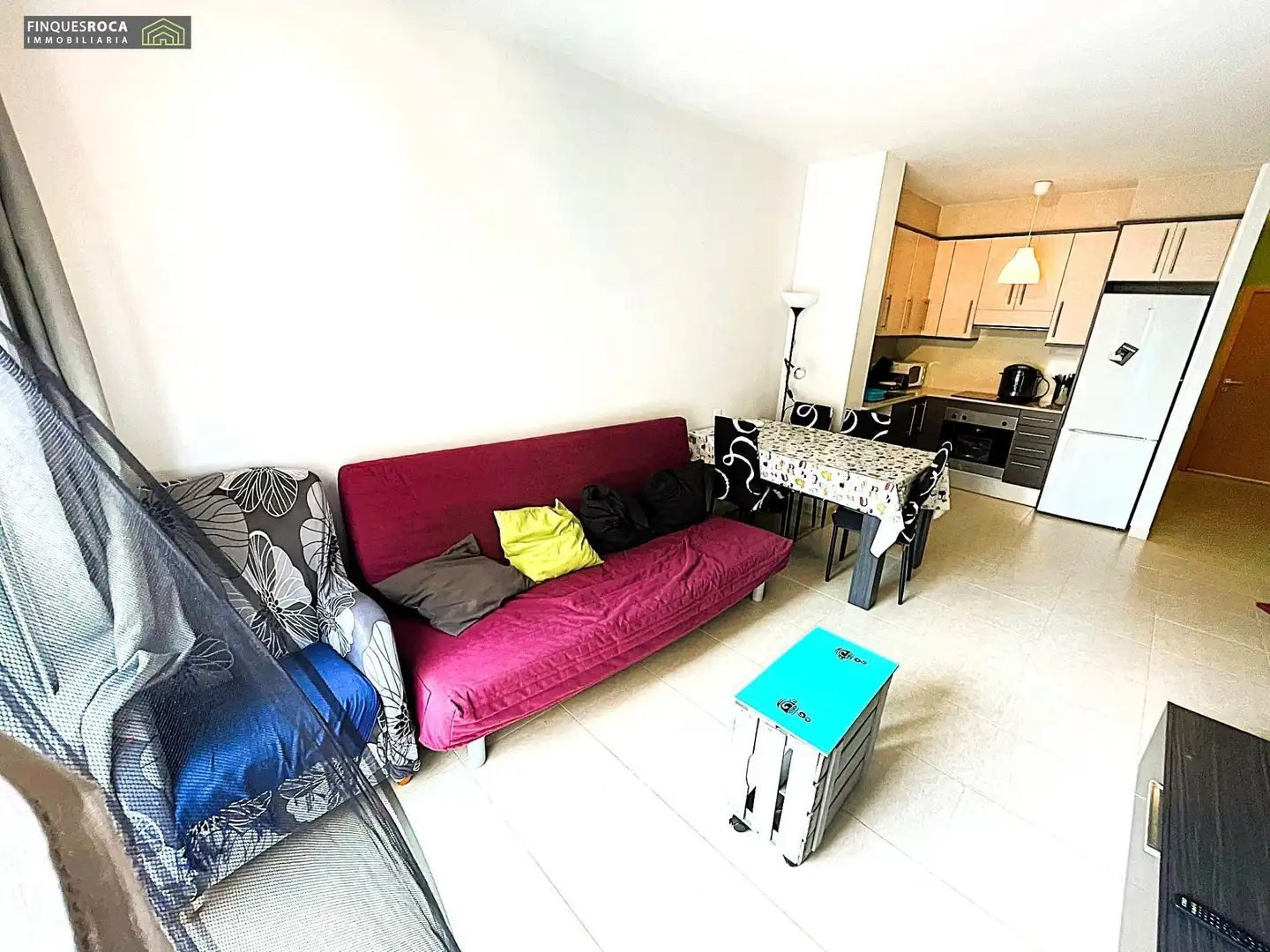 Sala de estar de Planta baja en venta en La Ràpita con Aire acondicionado, Terraza y Amueblado
