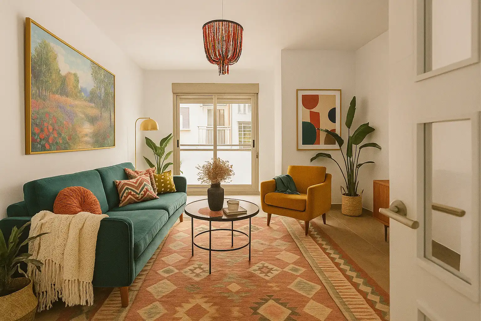 Sala de estar de Piso en venta en Alcantarilla con Aire acondicionado y Balcón