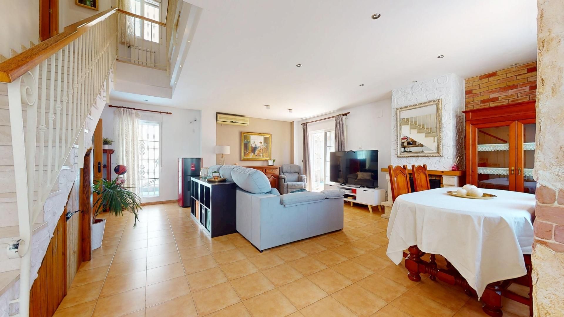 Sala d'estar de Casa o xalet en venda en Aspe amb Aire condicionat, Calefacció i Jardí privat