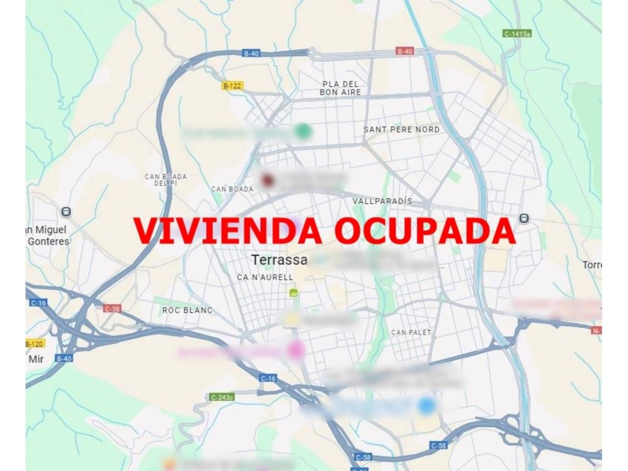 Vista exterior de Casa adosada en venta en Terrassa