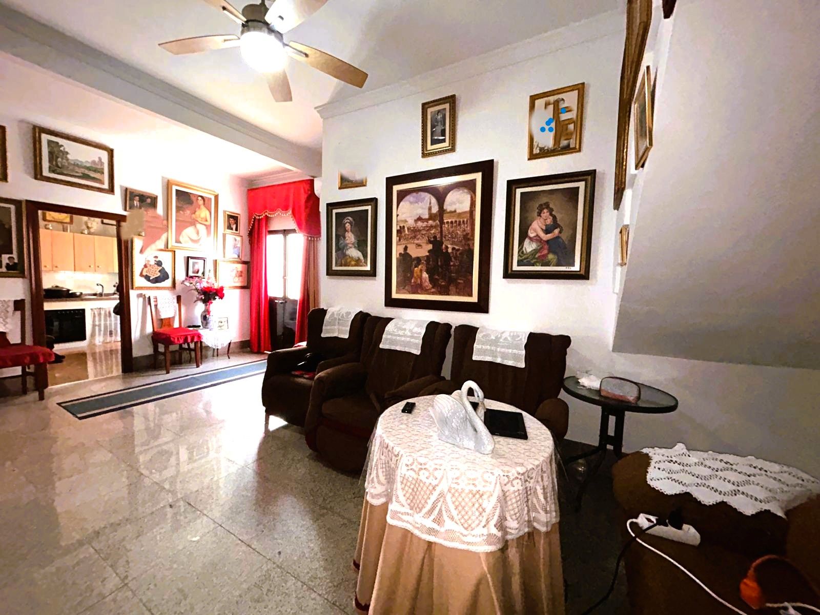 Living room of Single-family semi-detached for sale in Umbrete  with Air Conditioner, Terrace and Storage room