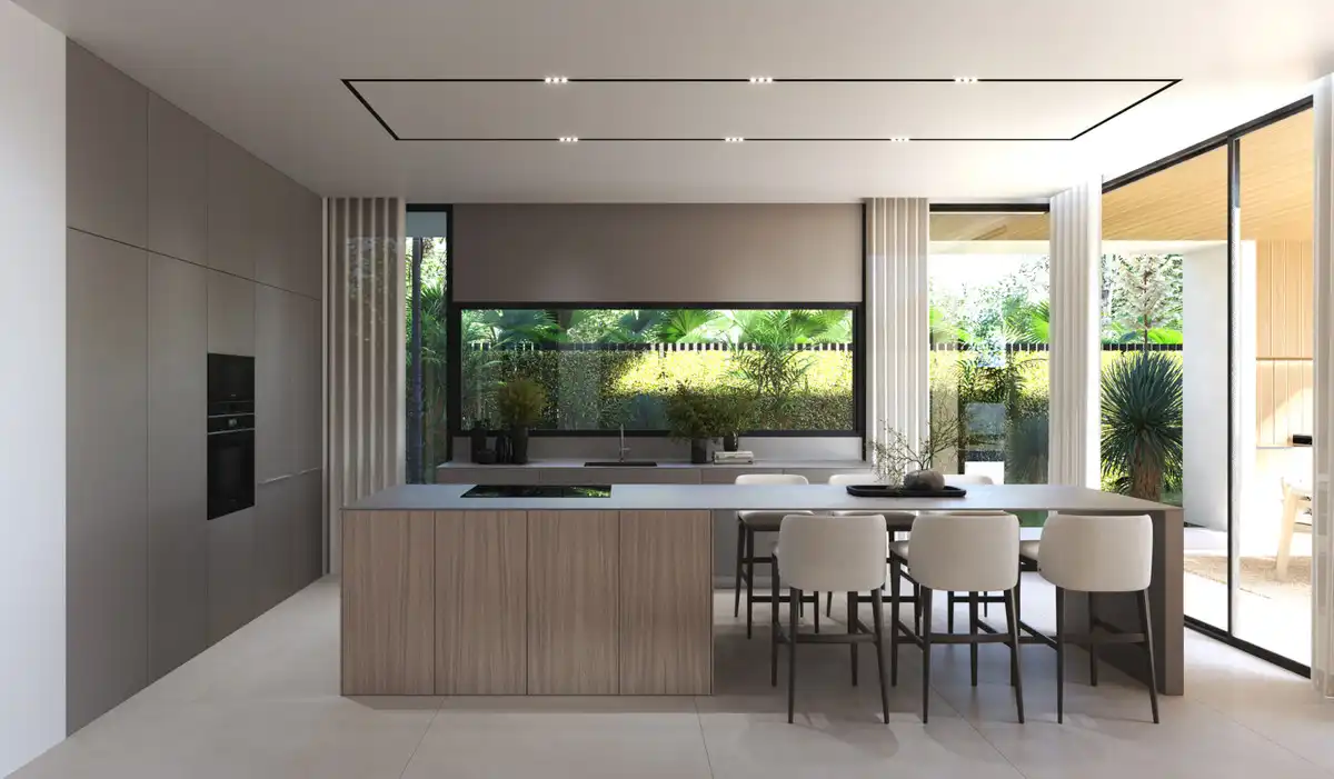 Cocina de Casa adosada en venta en Marbella con Terraza, Trastero y Alarma