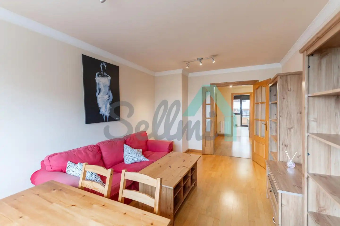 Living room of Flat for rent in Oviedo   with Heating, Parquet flooring and Terrace