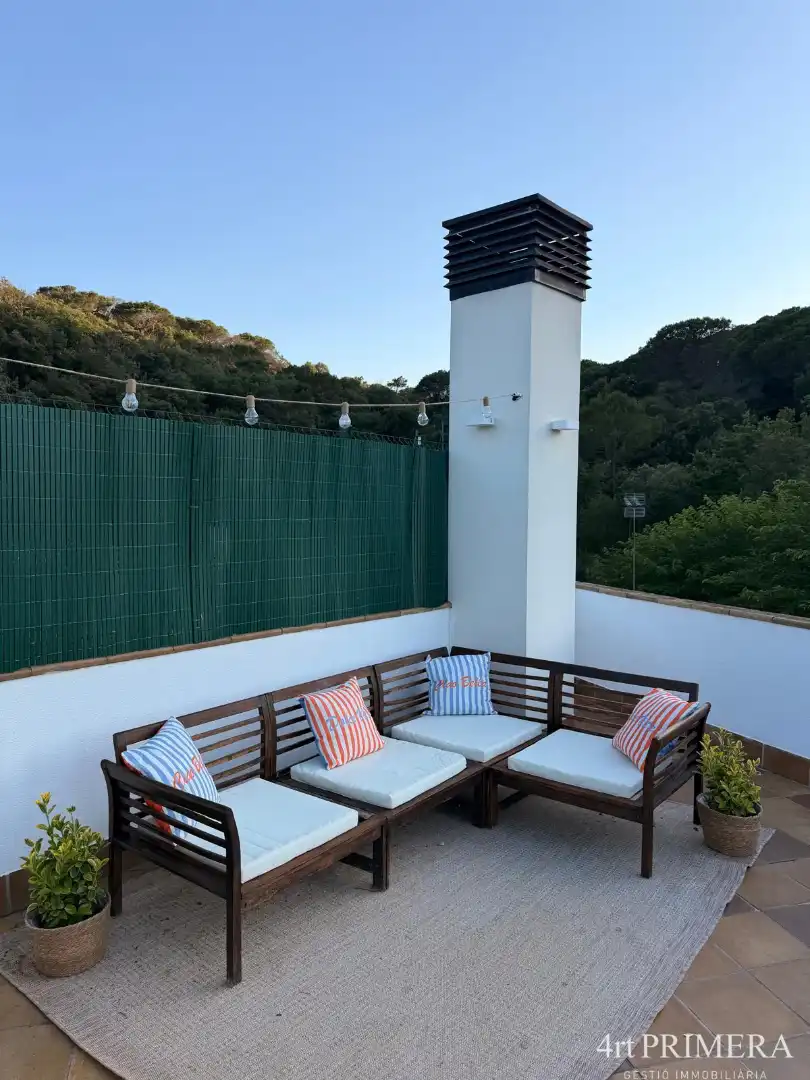 Terraza de Dúplex de alquiler en Vallromanes con Aire acondicionado, Calefacción y Parquet