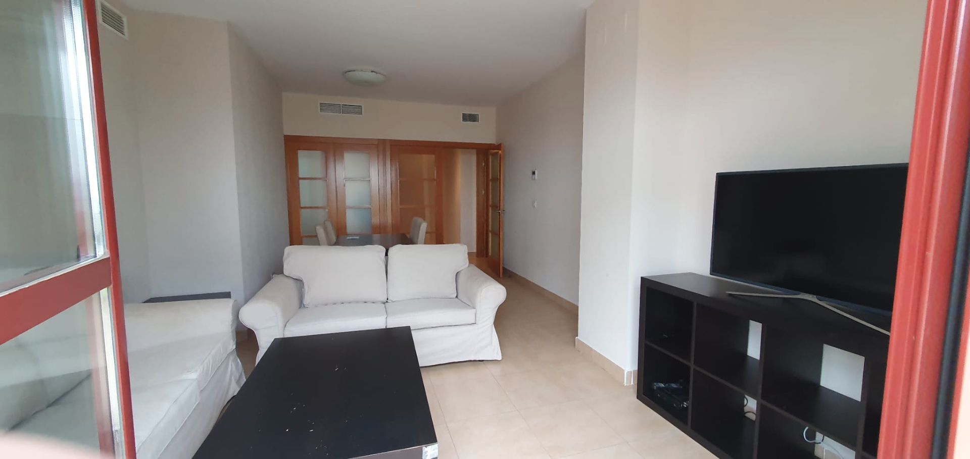 Sala d'estar de Pis en venda en  Sevilla Capital amb Aire condicionat i Terrassa