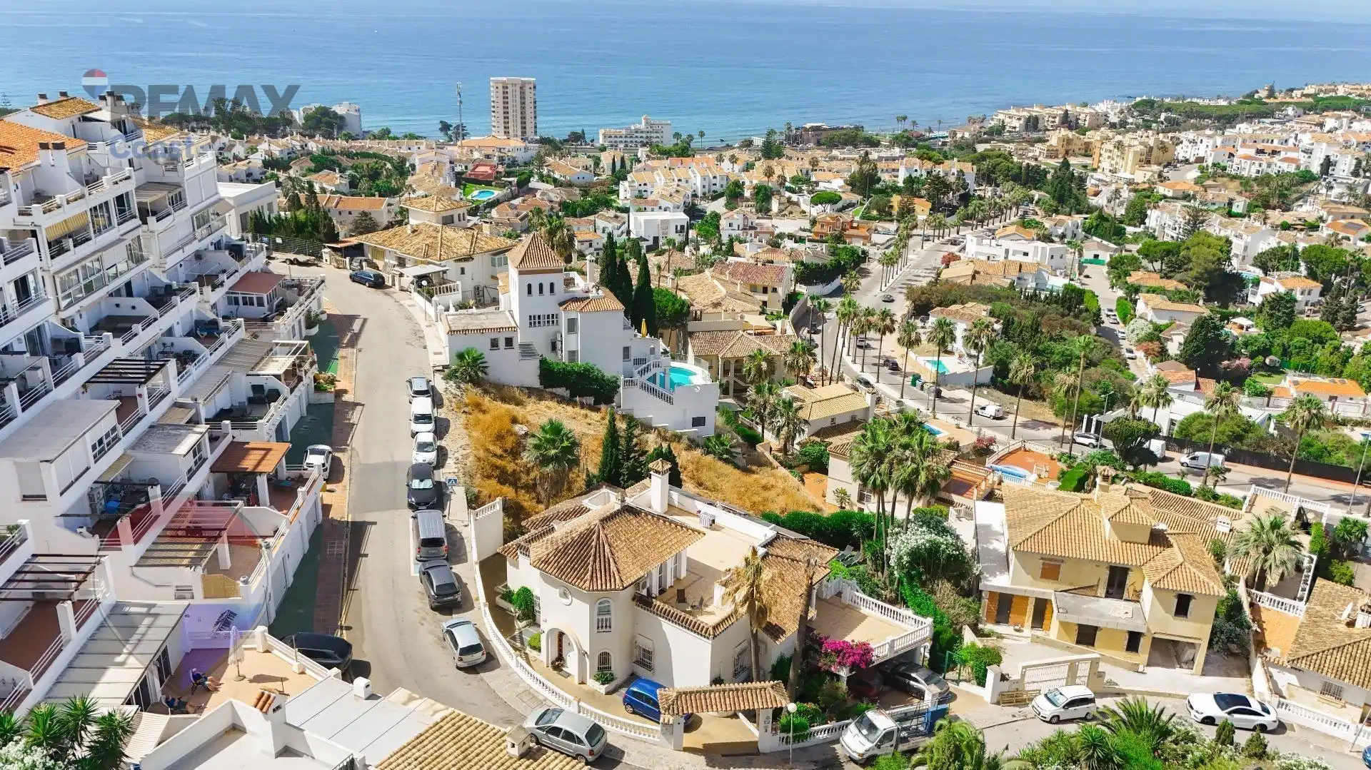 Vista exterior de Casa o chalet en venta en Mijas con Aire acondicionado, Jardín privado y Terraza