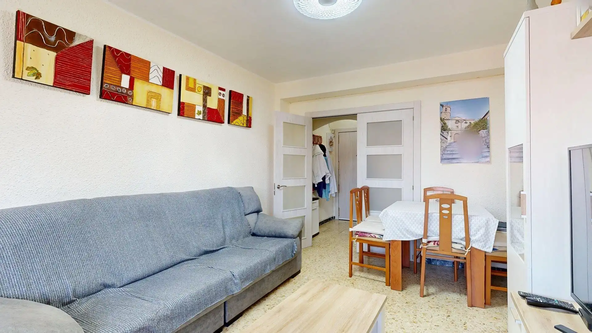 Sala de estar de Piso en venta en Zaragoza con Aire acondicionado, Calefacción y Amueblado