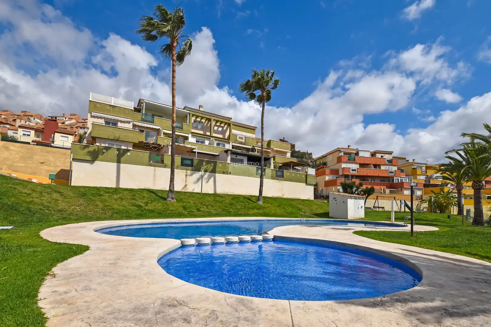 Swimming pool of Flat for sale in Finestrat  with Air Conditioner, Private garden and Terrace