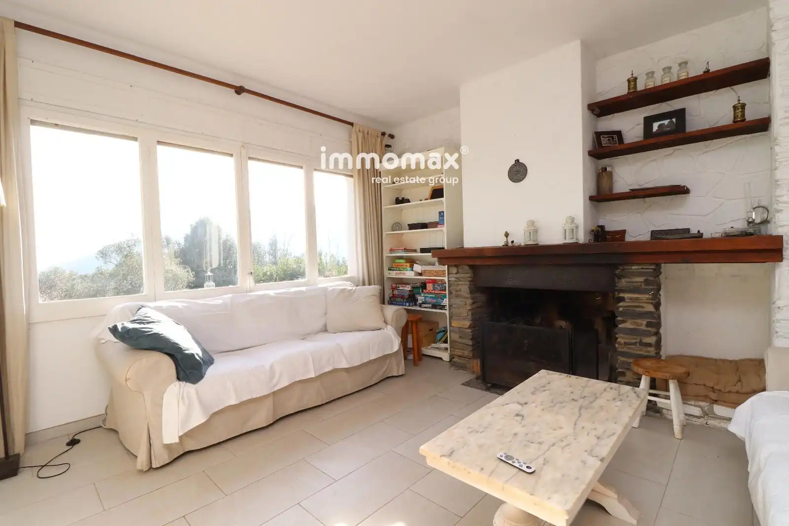 Sala de estar de Casa o chalet en venta en Fogars de Montclús con Terraza