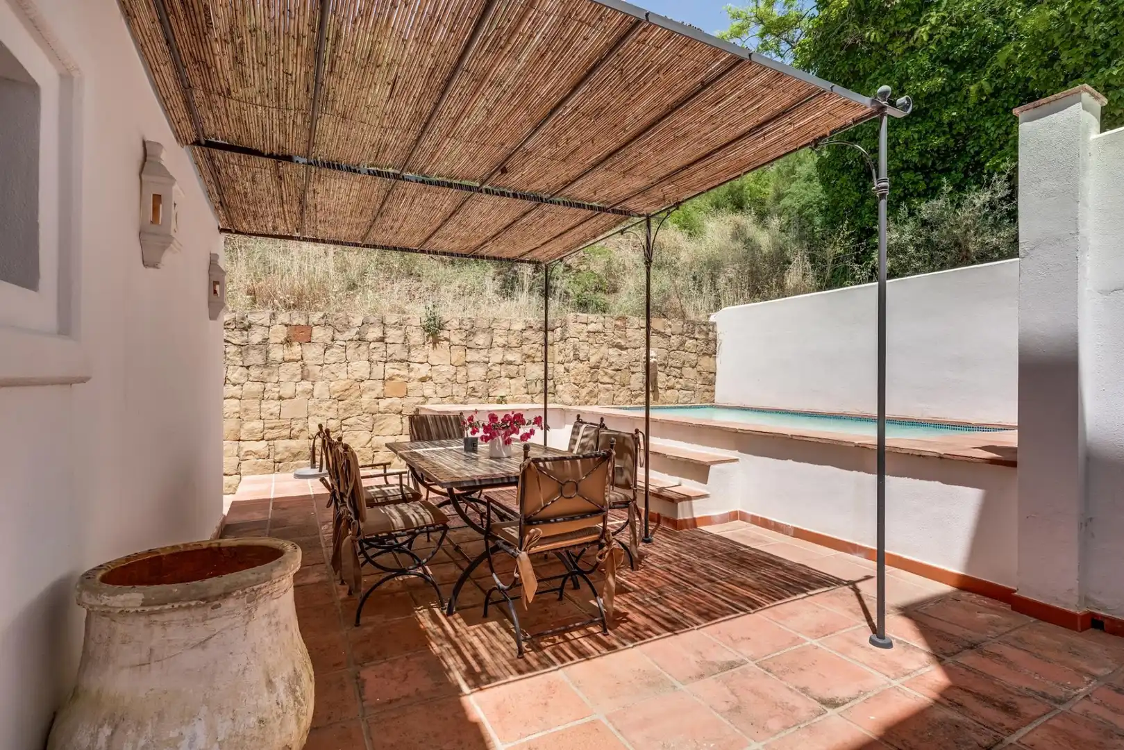 Terraza de Planta baja en venta en Benahavís con Aire acondicionado, Jardín privado y Terraza