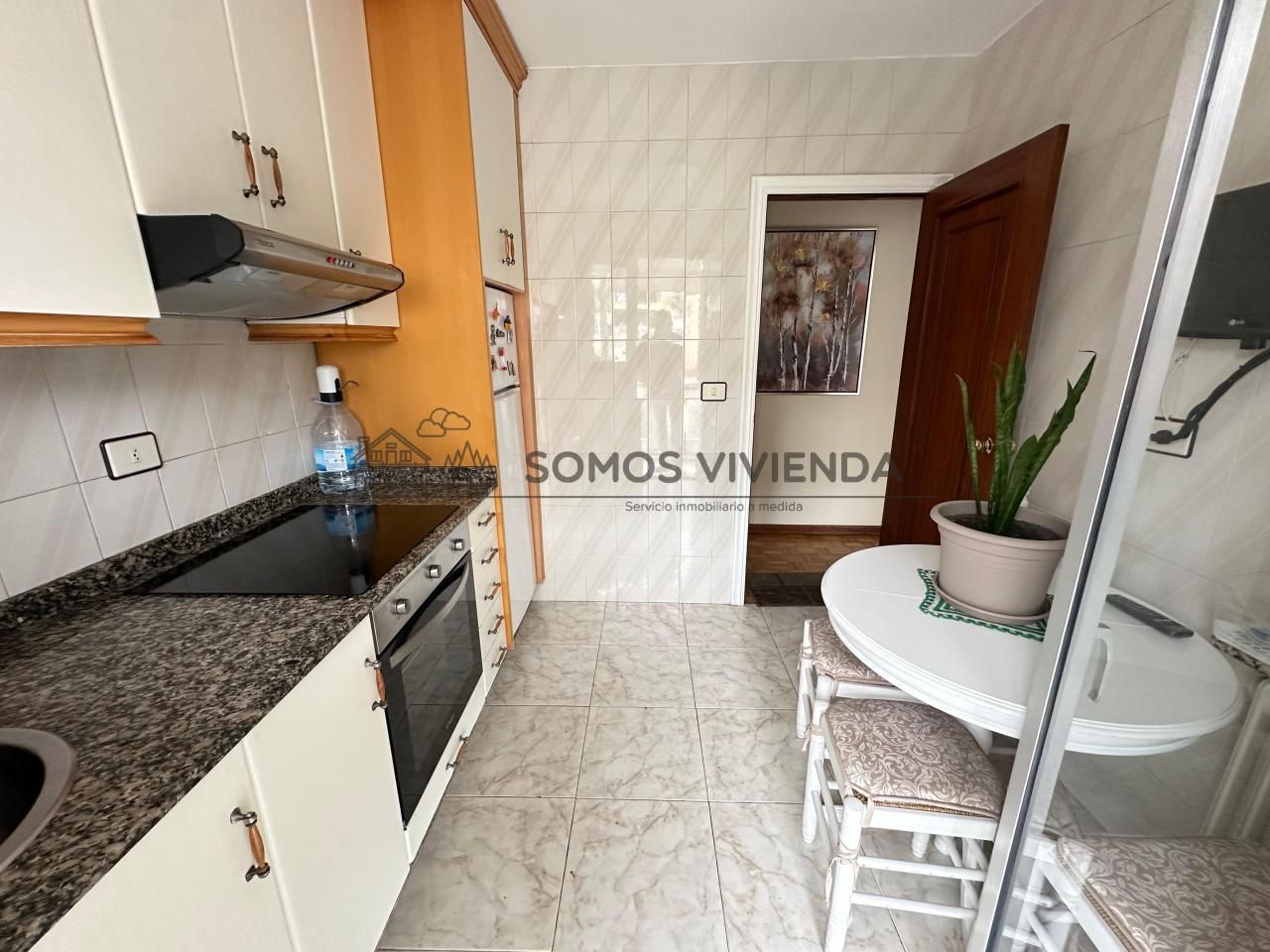 Kitchen of Flat for sale in Ourense Capital   with Heating, Storage room and Furnished
