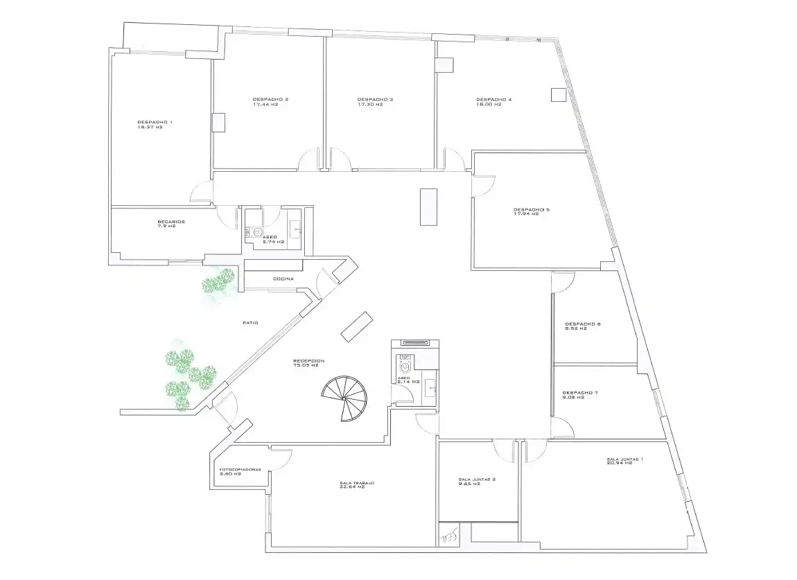Büro mit Aufzug zur Miete in Plaza Calvo Sotelo, imagen 48