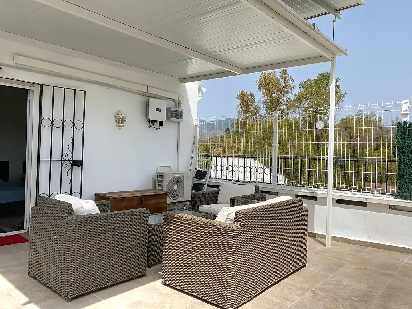 Terrassa de Casa adosada en venda en Estepona amb Aire condicionat, Jardí privat i Terrassa