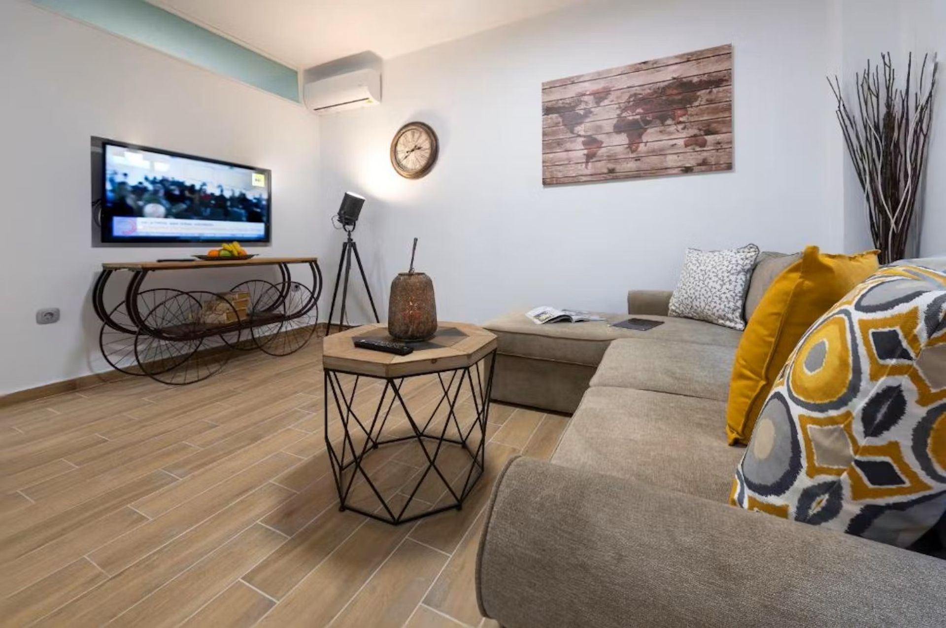 Sala de estar de Piso de alquiler en Granollers con Aire acondicionado, Amueblado y Se aceptan mascotas
