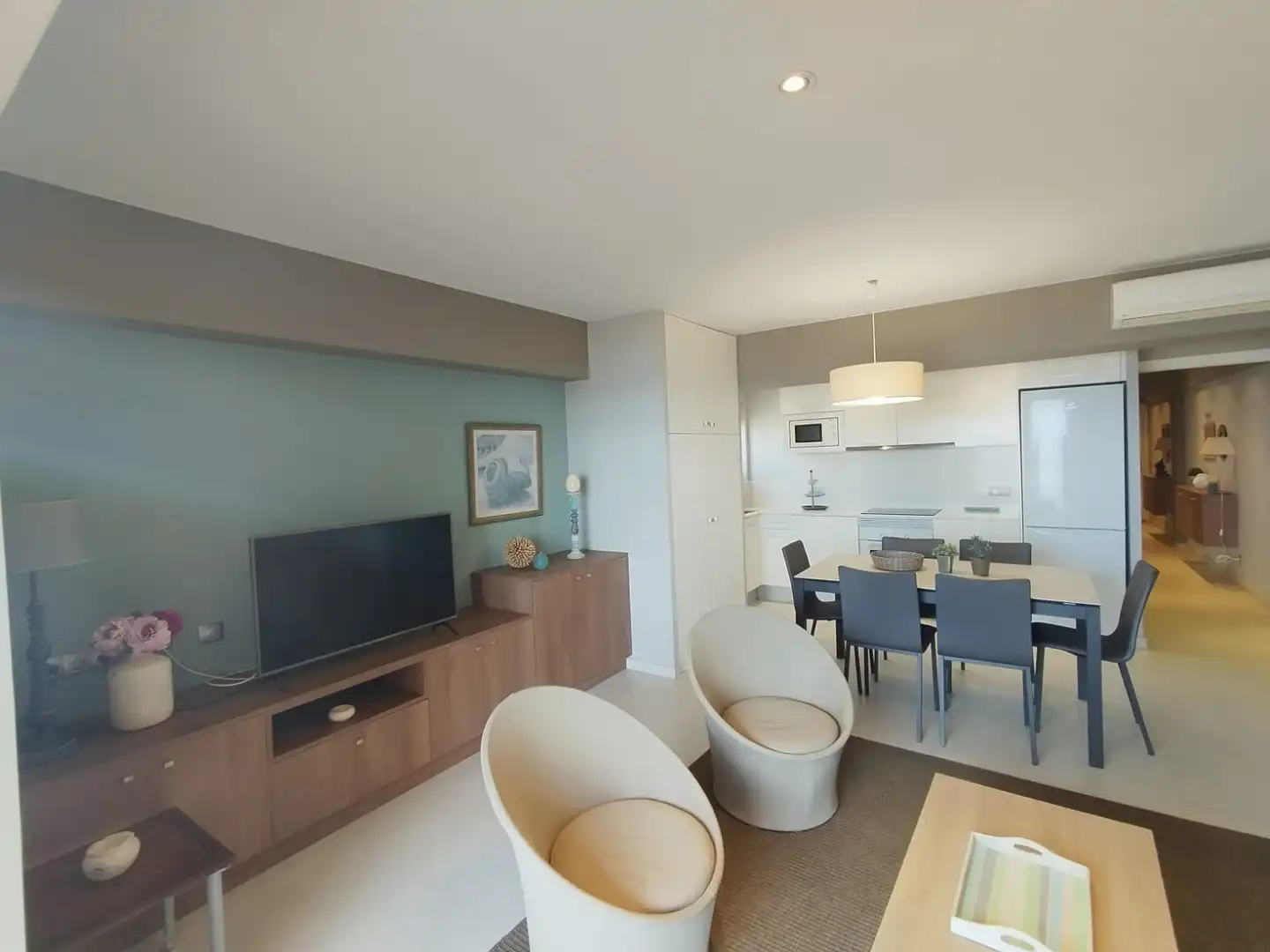 Wohnzimmer von Wohnung zum Verkauf in Palamós mit Klimaanlage, Heizung und Terrasse