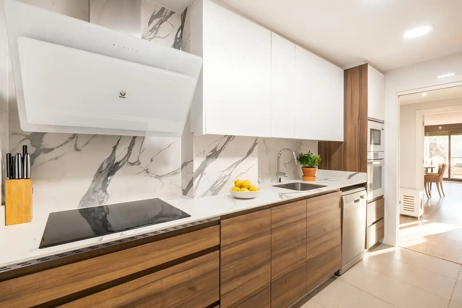 Kitchen of Flat for sale in Sant Cugat del Vallès  with Air Conditioner, Heating and Parquet flooring