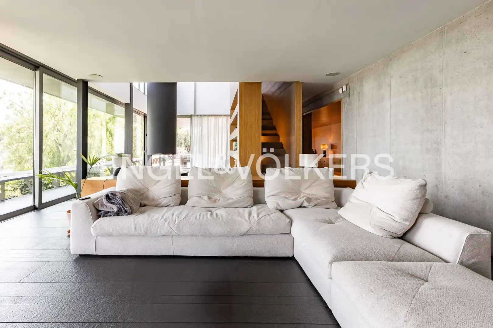 Sala de estar de Casa o chalet de alquiler en Alella con Aire acondicionado, Calefacción y Jardín privado