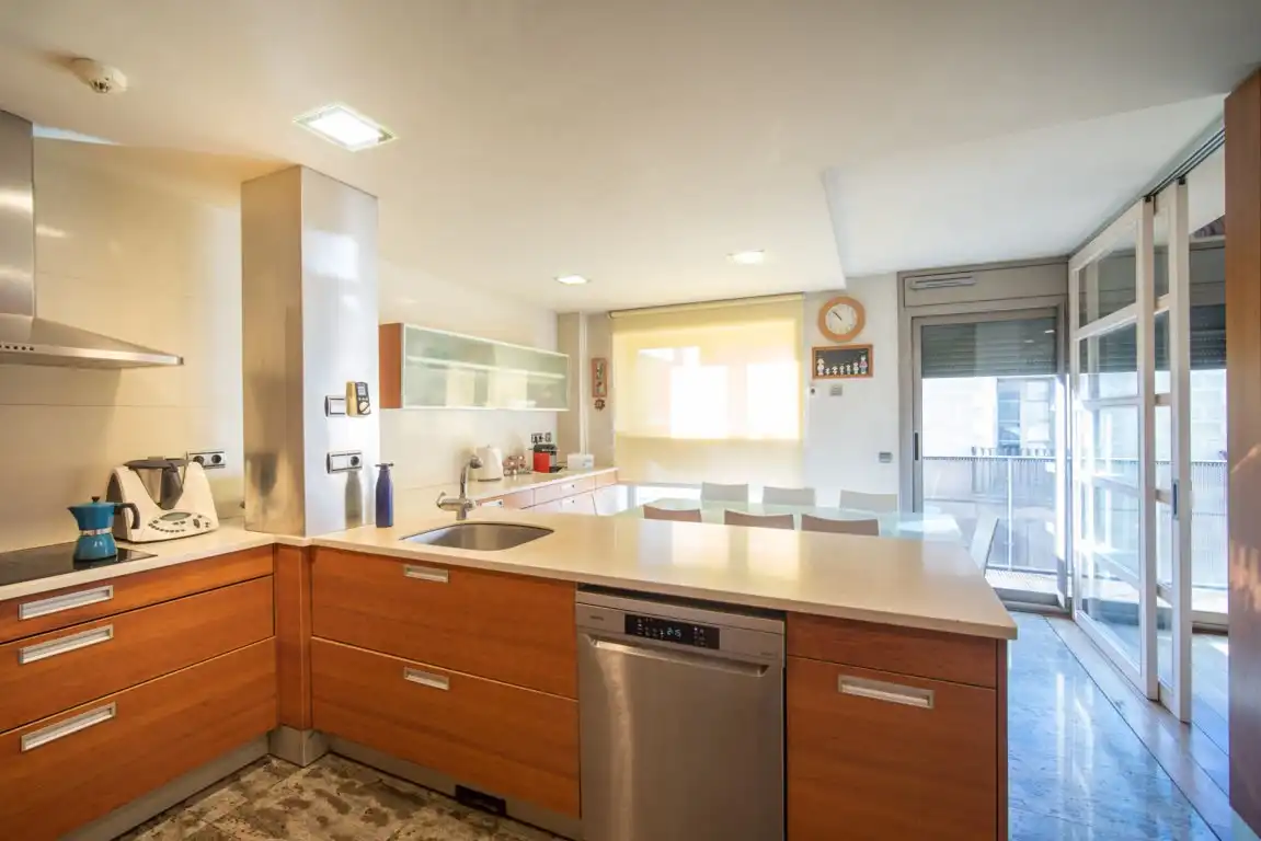 Cocina de Casa adosada en venta en Igualada con Aire acondicionado, Calefacción y Terraza