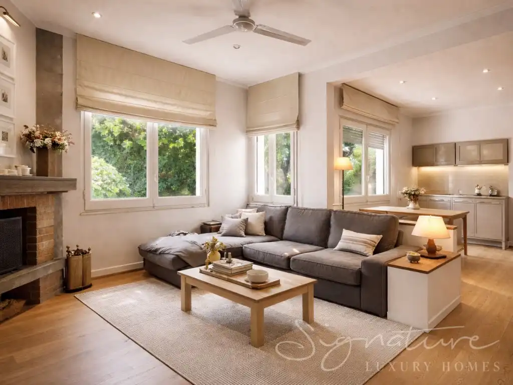 Living room of Houses for sale in Sant Cugat del Vallès
