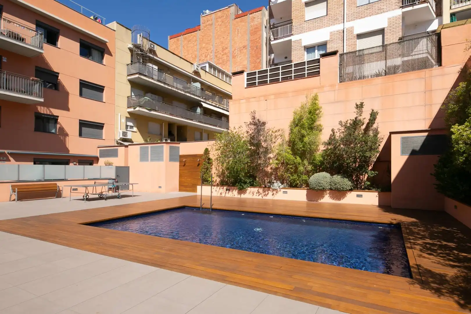 Swimming pool of Duplexes for sale in Barcelona  with Parquet flooring, Furnished and Community pool