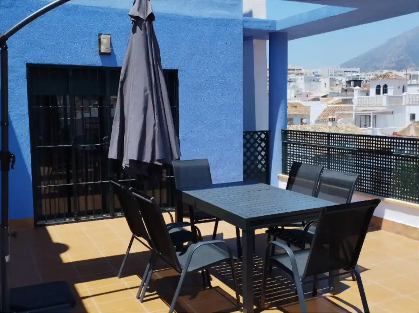 Terrace of Flat for rent in Marbella  with Air Conditioner and Furnished