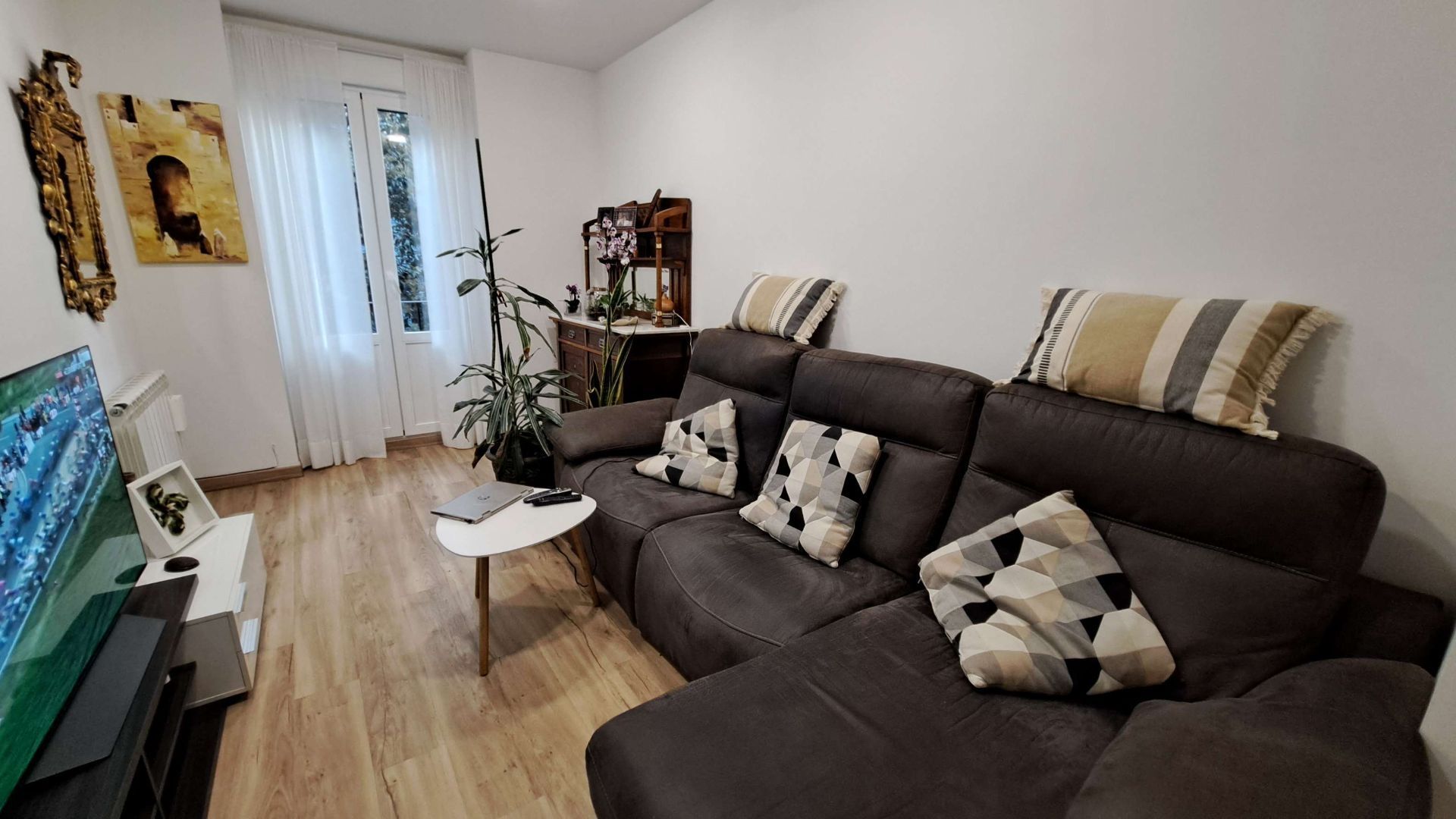 Sala d'estar de Pis en venda en  Zaragoza Capital amb Aire condicionat, Calefacció i Terrassa