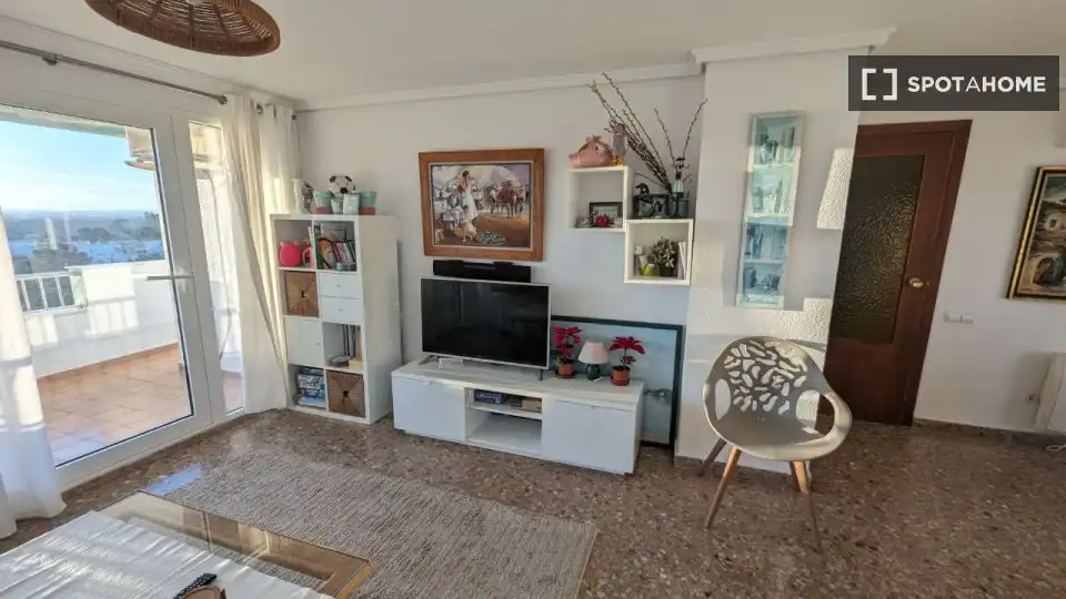 Sala de estar de Piso de alquiler en Valencia con Aire acondicionado, Calefacción y Amueblado