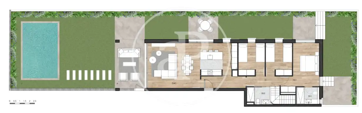 Piso en venta en Sant Cugat del Vallès con Aire acondicionado, Calefacción y Jardín privado