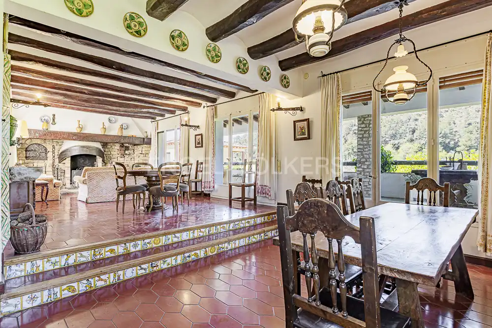 Dining room of Country homes for sale in Aiguamúrcia  with Heating, Private garden and Balcony