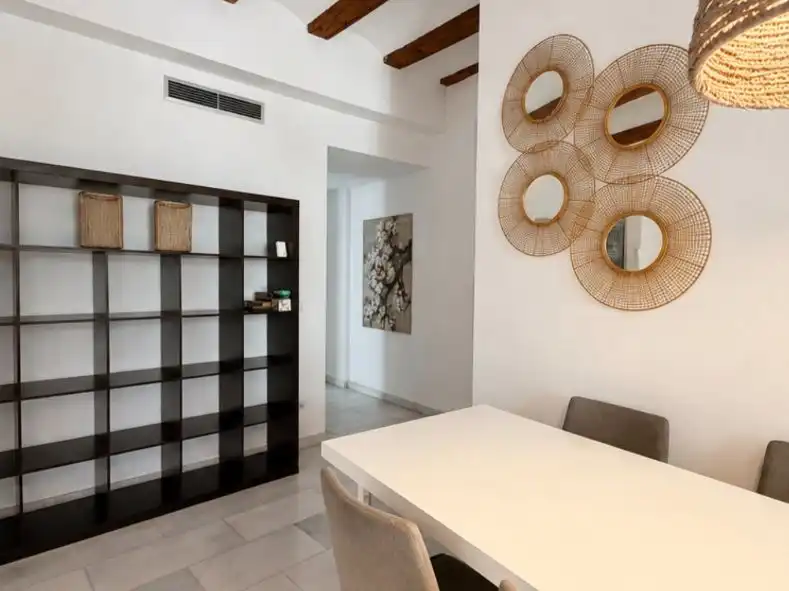 Dining room of Flat for rent in Valencia  with Air Conditioner, Heating and Terrace