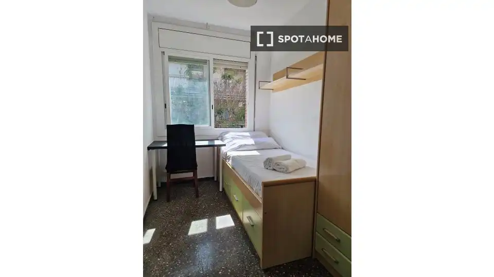 Bedroom of Flat for rent in L'Hospitalet de Llobregat  with Air Conditioner, Heating and Furnished
