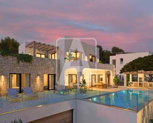 Exterior view of House or chalet for sale in Moraira  with Air Conditioner, Heating and Private garden