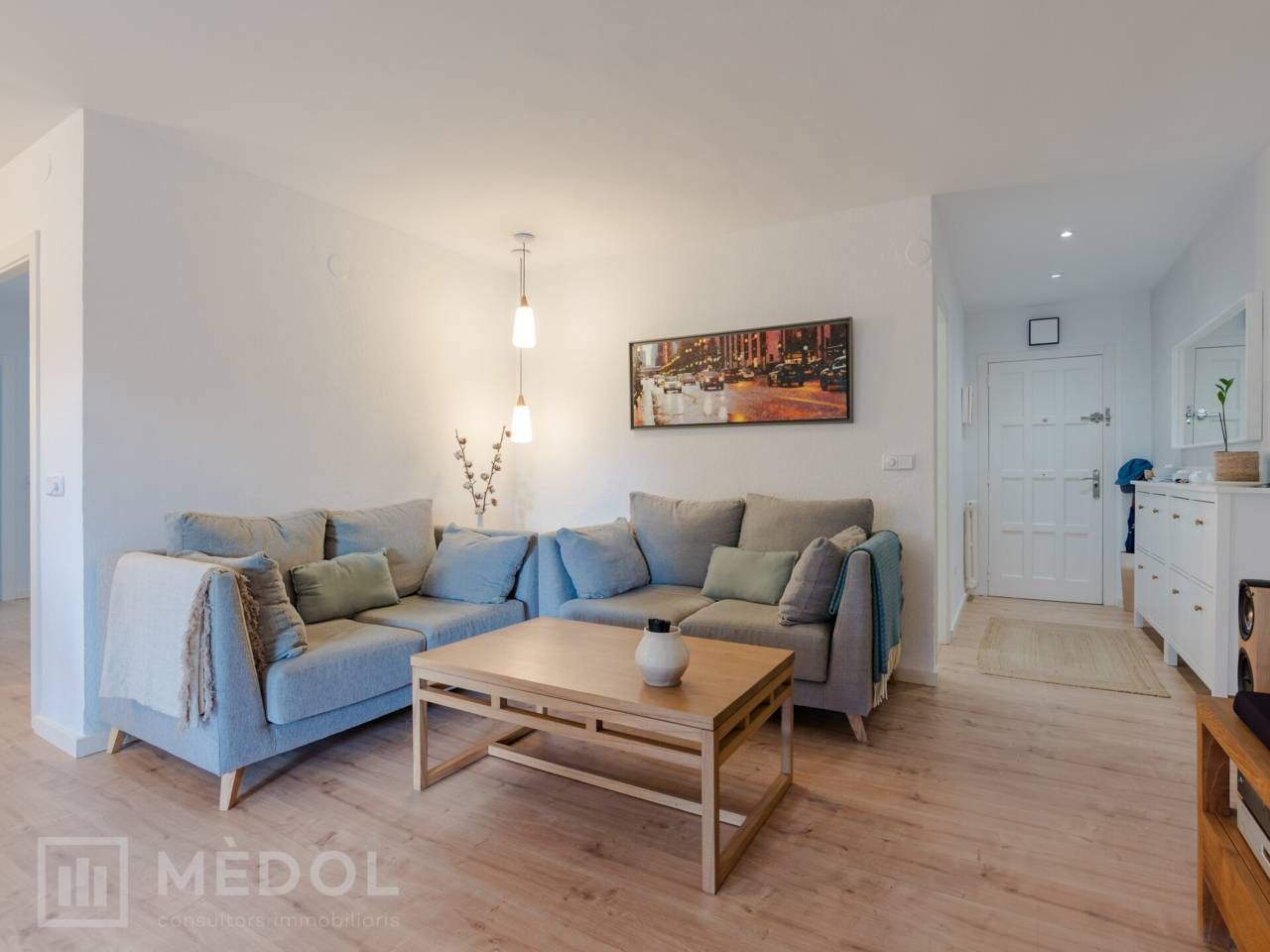 Living room of Flat for sale in  Tarragona Capital  with Air Conditioner, Heating and Parquet flooring