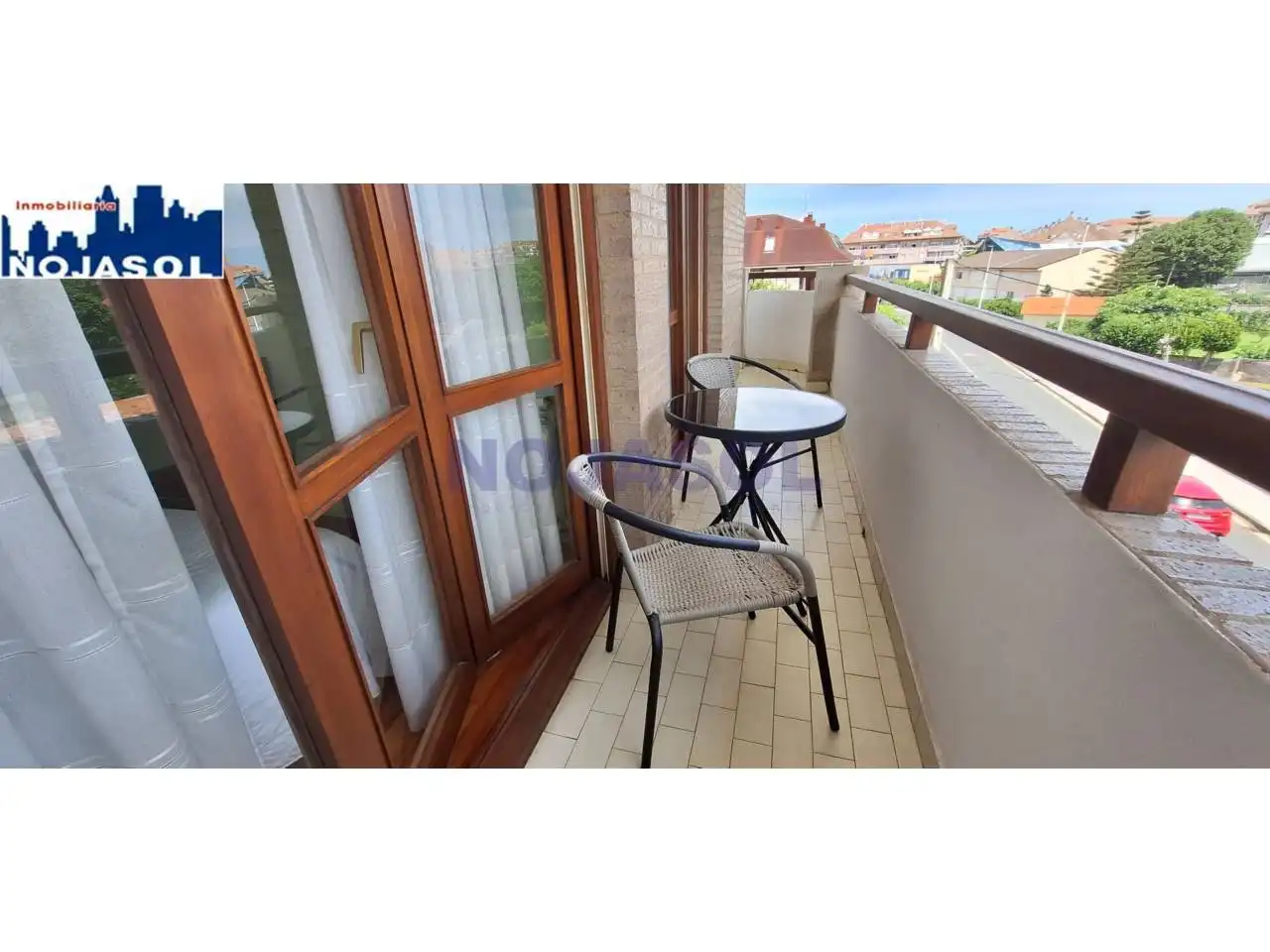 Terraza de Piso de alquiler en Noja con Terraza y Amueblado