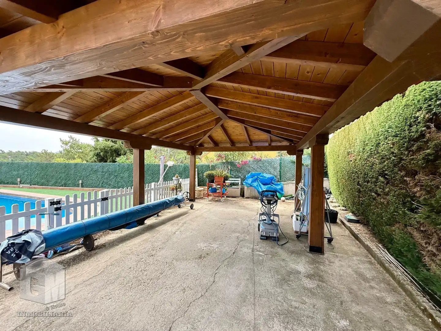 Terrassa de Casa o xalet en venda en Cadalso de los Vidrios amb Aire condicionat, Calefacció i Jardí privat