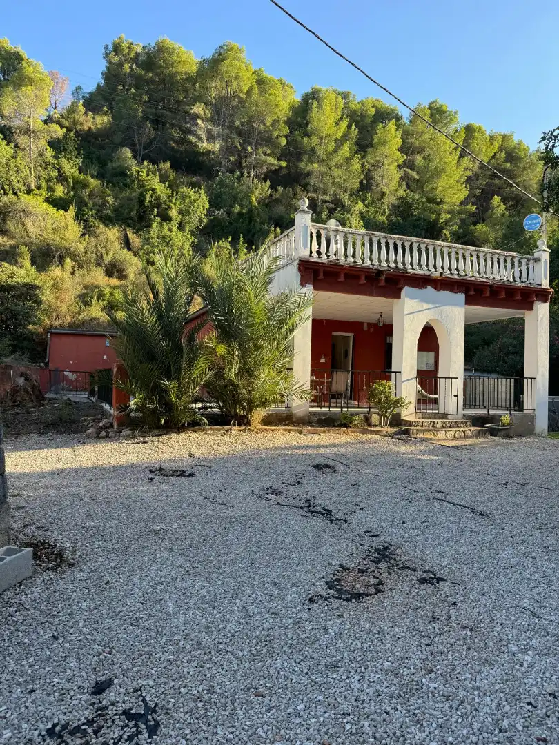 Vista exterior de Casa o chalet en venta en Vilallonga / Villalonga con Aire acondicionado, Jardín privado y Terraza