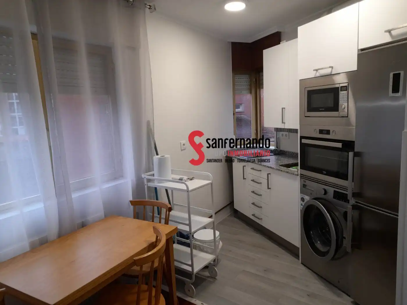 Küche von Wohnung zur Miete in Santander mit Heizung, Parkett und Terrasse