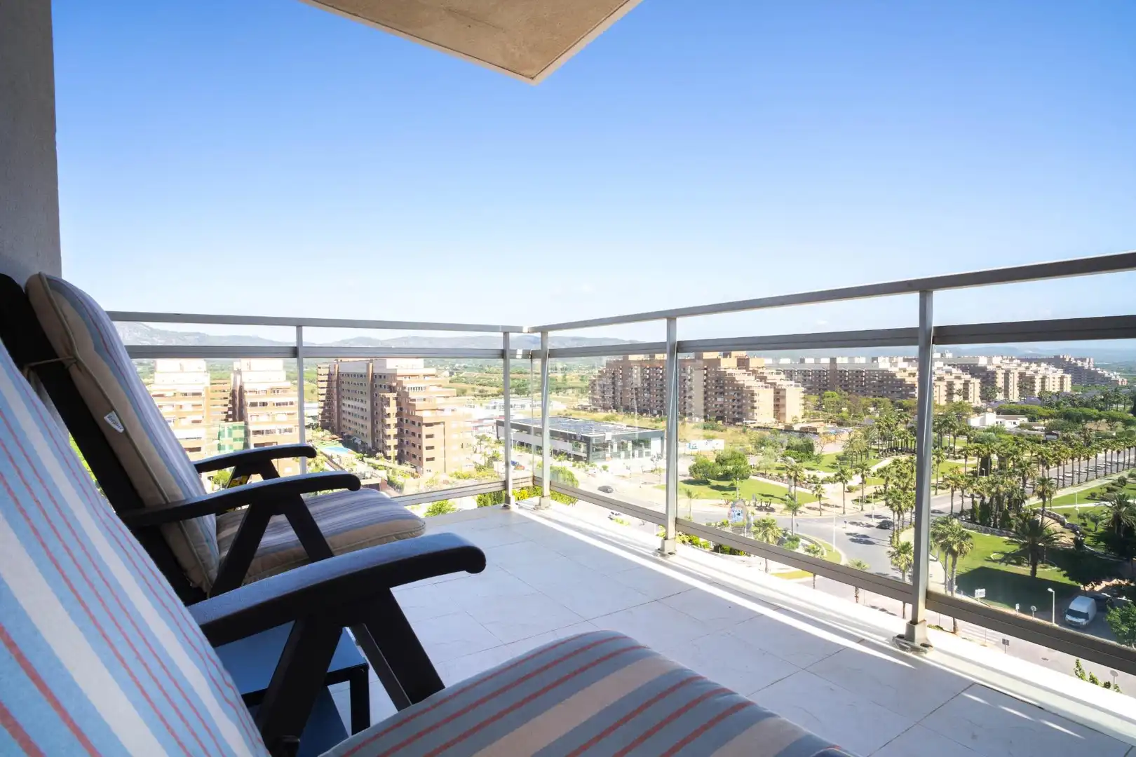 Balcony of Apartments for sale in Oropesa del Mar / Orpesa  with Air Conditioner, Private garden and Terrace