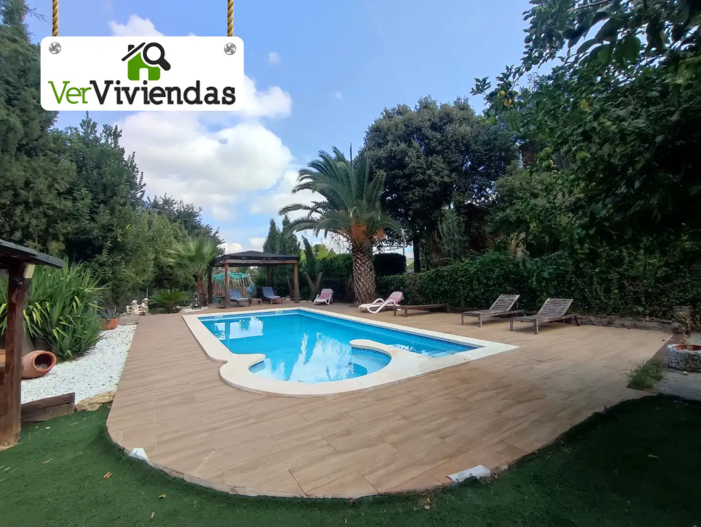 Swimming pool of Houses for sale in Vallirana, Barcelona