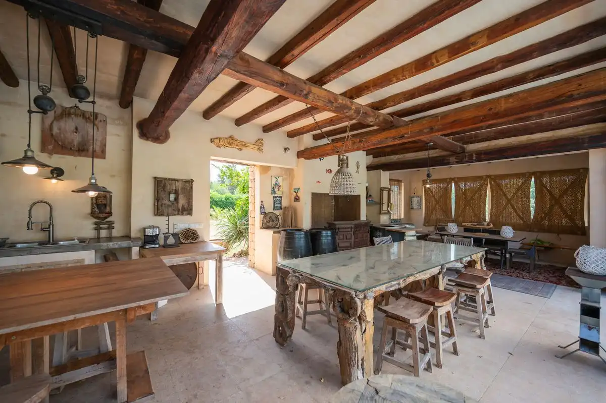 Cocina de Casa o chalet de alquiler en Sant Josep de sa Talaia con Aire acondicionado, Calefacción y Jardín privado