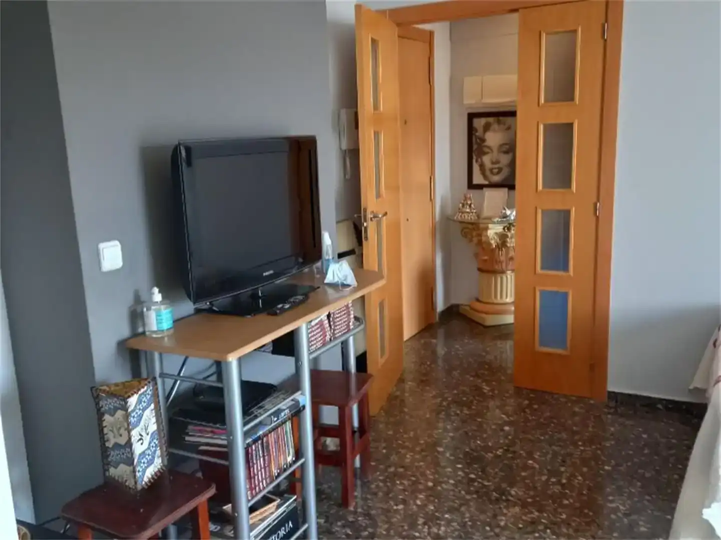 Wohnzimmer von Dachboden zur Miete in Peñíscola / Peníscola mit Klimaanlage und Möbliert