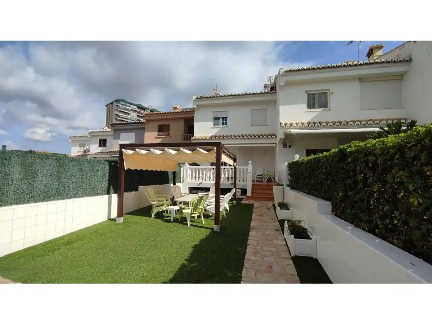 Jardín de Casa adosada en venta en El Puig de Santa Maria con Aire acondicionado, Calefacción y Jardín privado