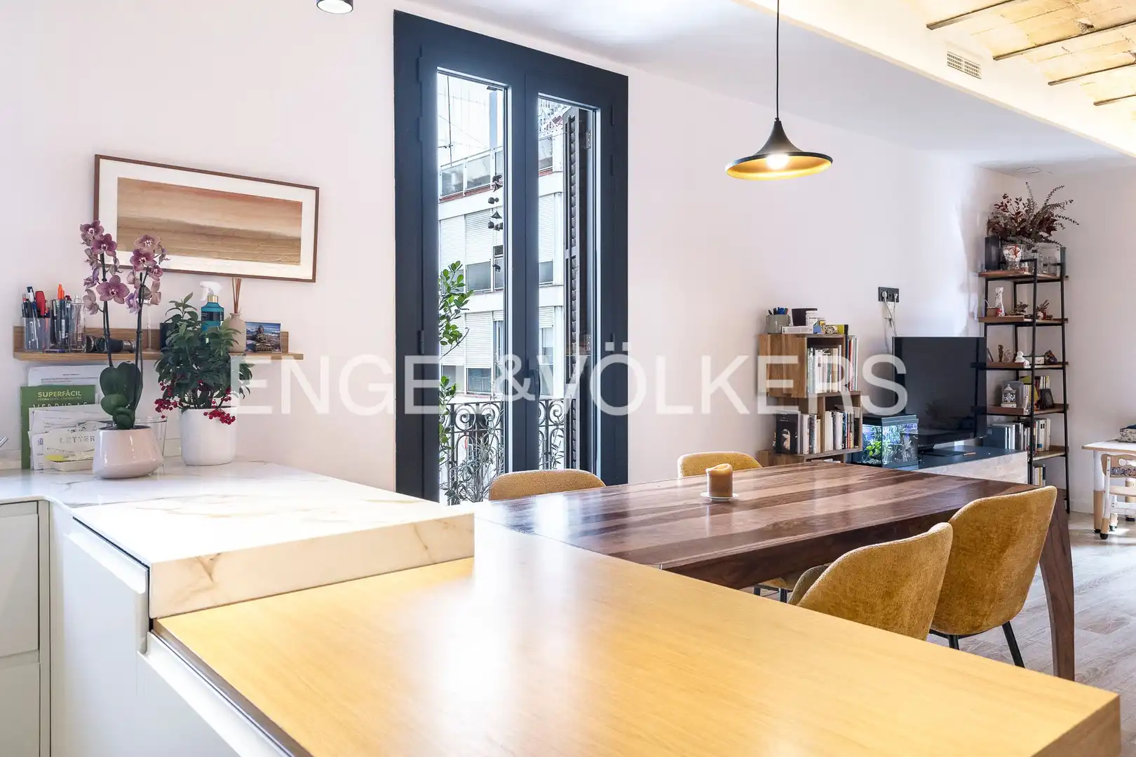 Dining room of Flat for sale in Barcelona  with Air Conditioner, Heating and Balcony