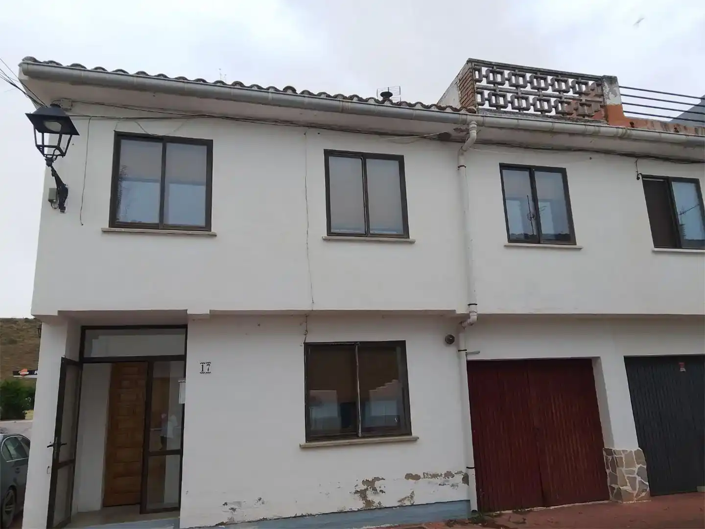Exterior view of Detached homes for sale in Liédena  with Air Conditioner and Balcony