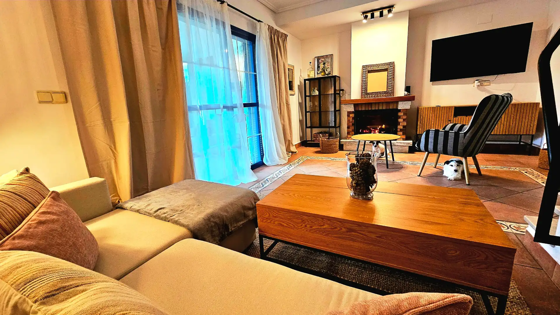 Living room of Houses for rent in Islantilla  with Private garden, Furnished and Oven