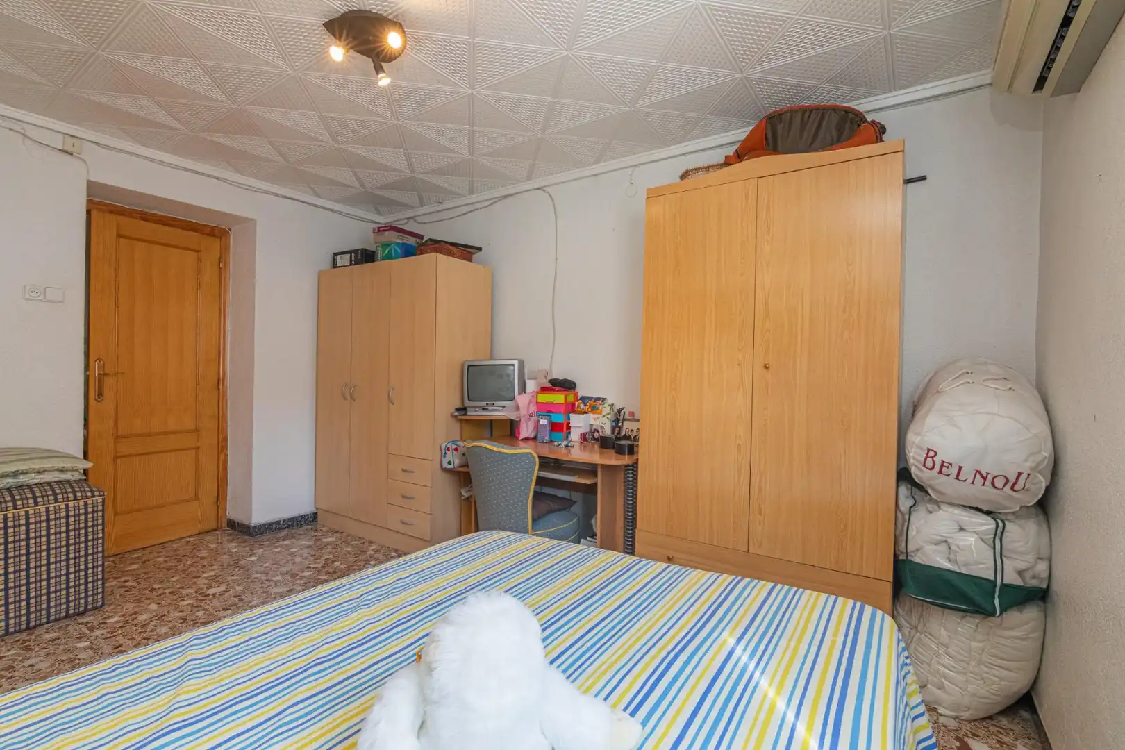 Schlafzimmer von Einfamilien-Reihenhaus zum Verkauf in Elche / Elx mit Klimaanlage, Terrasse und Balkon