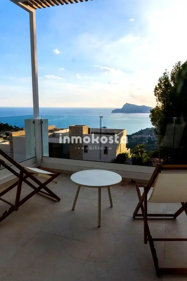 Vista exterior de Casa o chalet en venta en Altea con Aire acondicionado, Jardín privado y Terraza