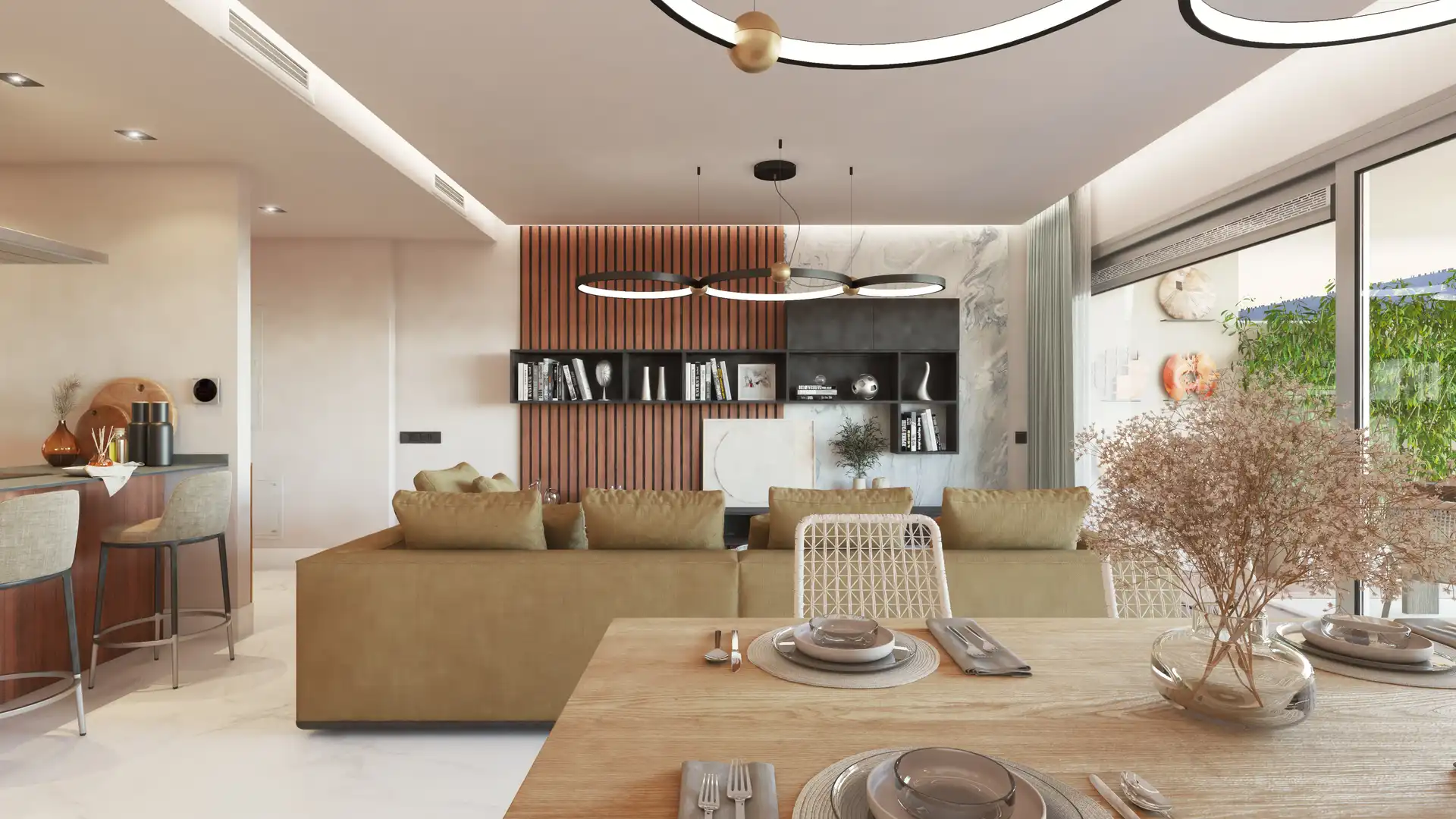 Sala d'estar de Àtic en venda en Marbella amb Aire condicionat, Terrassa i Traster