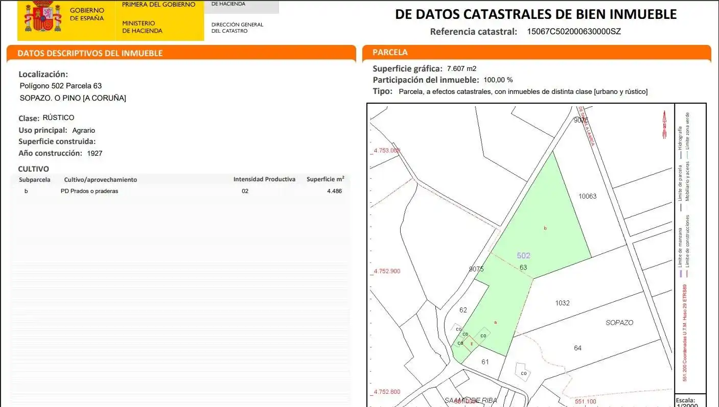 Exterior view of Houses for sale in O Pino 